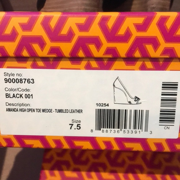 Tory Burch Black Wedges - Picture 3 of 3